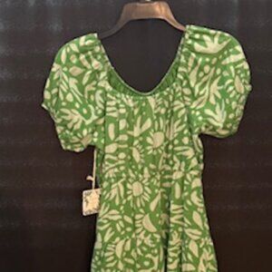 Girls Chelsea & Violet Green Floral Dress Size XL (16)